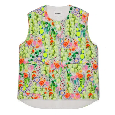 Klements Women's Ottoline Vest In Flowers Of The Nile In Multi