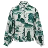 Klements Women's Paints Silk Blouse In Doomed Voyage Print