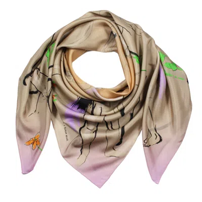 Klements Women's Ponds Silk Scarf In Pink