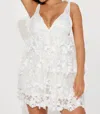Klesis 3d Butterfly Applique Dress In White In White