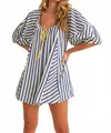 Klesis Bop Around Playsuit Romper In Blue In Blue
