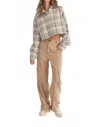 Klesis Corduroy Cargo Pants In Taupe In Brown