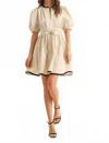 Klesis Cream Noir Mini Dress In Neutral