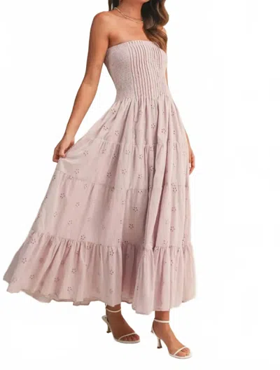 Klesis Daydream Maxi Dress In Blush In Gold