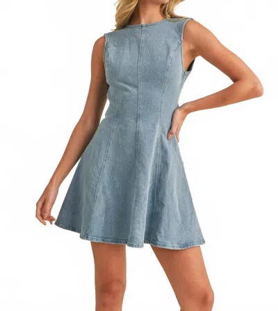Klesis Dorothy Dress In Denim In Blue