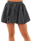 Klesis Playful Bubble Mini Skirt In Black In Black