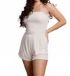 Klesis Sandy Strapless Romper In Ivory In Neutral