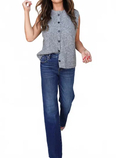 Klesis Sleveless Cardigan In Heather Gray In Multi