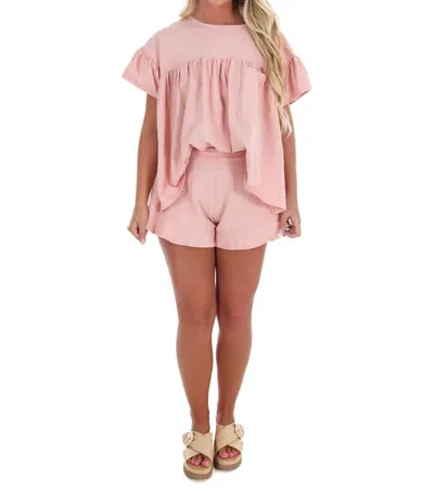Klesis Sweet Melodies Two Piece Set In Mauve In Pink