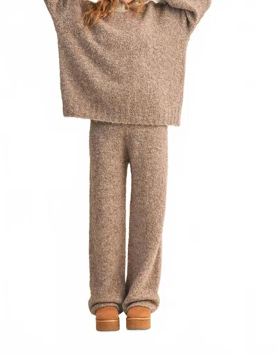 Klesis Teddy Lounge Pants In Brown