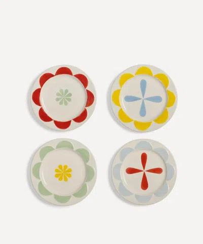 Klevering Small Folk Plate Set Of Four