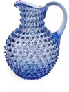 Klimchi Hobnail Crystal Jug In Blau
