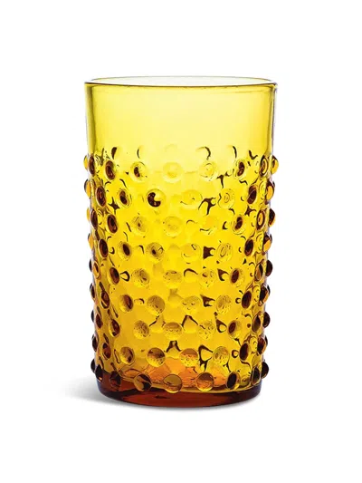 Klimchi Hobnail Tumblers (set Of 2) In Amber