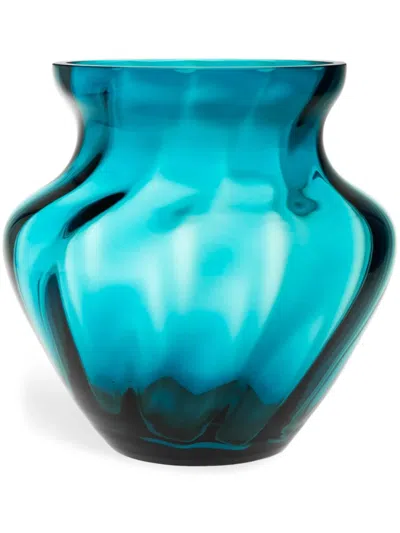 Klimchi Marika Glass Vase (22cm X 23cm) In 蓝色