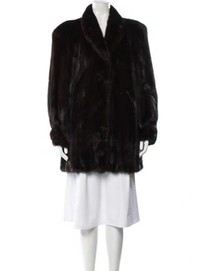 Pre-owned Kline's Mink Coat In Brown