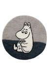 Klippan Kids' Handmade Moomin Woven Wool Seat Pad In Gray