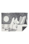 Klippan Kids' Moomin Adventure Lambswool Blanket In Gray