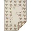 Klippan Kids' Moomin Heart Lambswool Woven Blanket In Multi