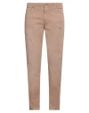 Klixs Man Jeans Camel Size 30 Cotton, Elastane In Beige