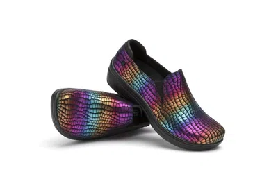 Klogs Footwear Women's Moxy Clog In Electric Gator In Multi