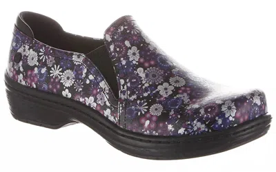 Klogs Footwear Women's Moxy Slip On Clogs In Purple Flower In Multi