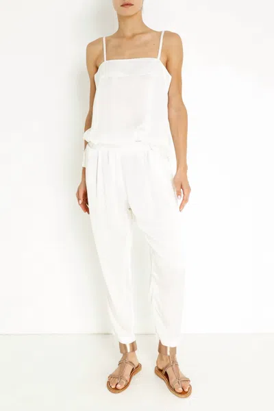 Kloni & The Krew Silk Ashley Pant In White