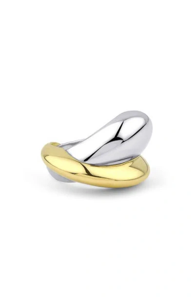 Kloto Geo Ring In Silver/gold