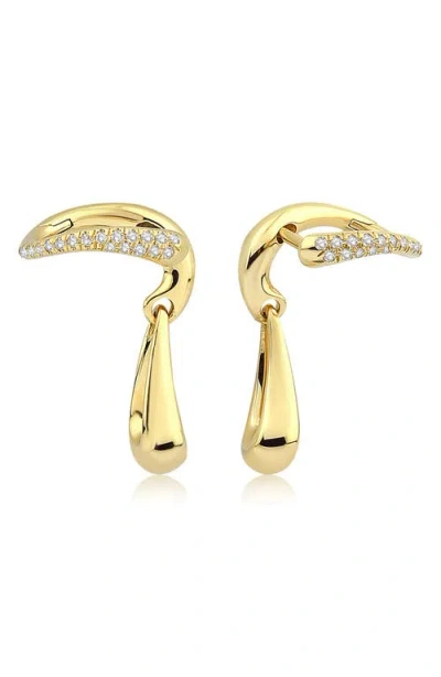Kloto Little Moment Diamond Ear Jackets In Gold