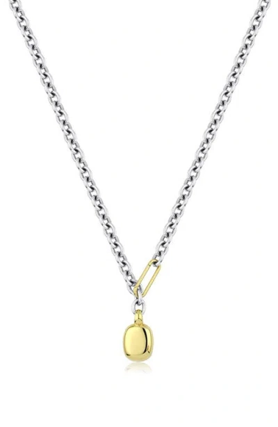 Kloto Mass Pendant Necklace In Silver/gold