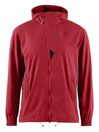 Klättermusen Bestla Zip-front Hooded Jacket In Red