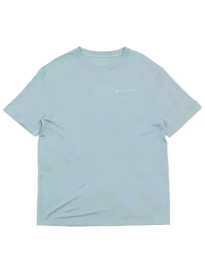 Klättermusen Blue Loose-fitting T-shirt With Subtle Logo In Multi