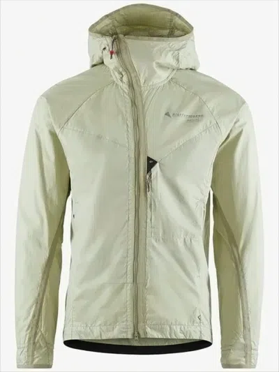 Klättermusen Lightweight High Collar Jacket With Concealed Zipper In Green