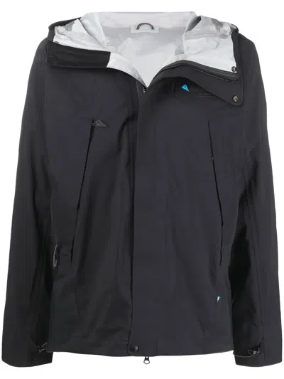 Klättermusen Embroidered-logo Zip-up Jacket In Black