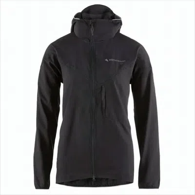 Klättermusen Fitted Black Jacket With High Collar