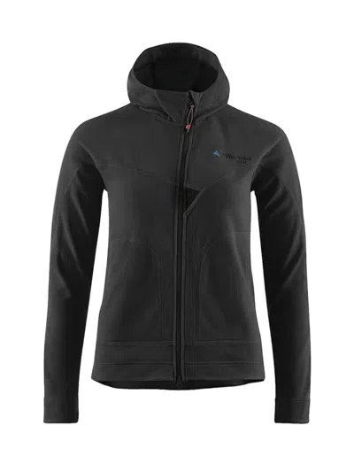 Klättermusen Fitted Black Jacket With Hood