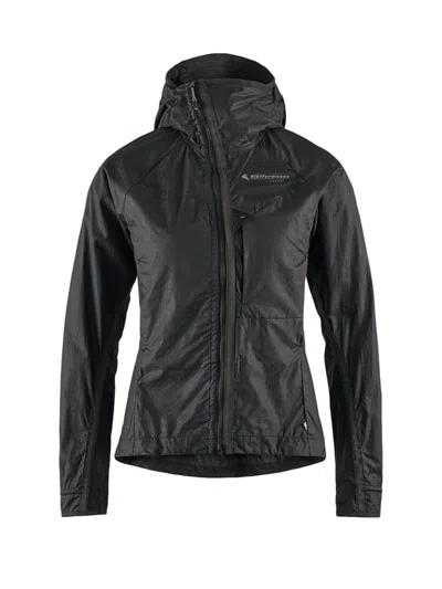 Klättermusen Fitted Black Jacket With Hood