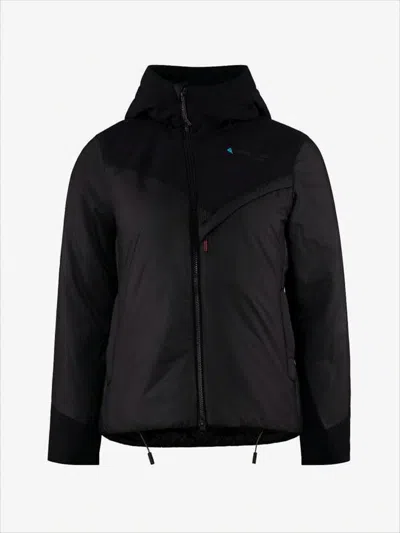 Klättermusen Fitted Black Jacket With Primaloft Insulation