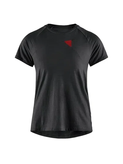 Klättermusen Fitted Black T-shirt With Round Neckline
