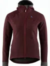 Klättermusen Fitted Burgundy Hooded Klattermusen Jacket In Burgundy