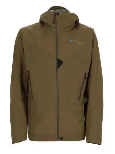 Klättermusen Vingtor Hooded Reflective Detail Jacket In Green