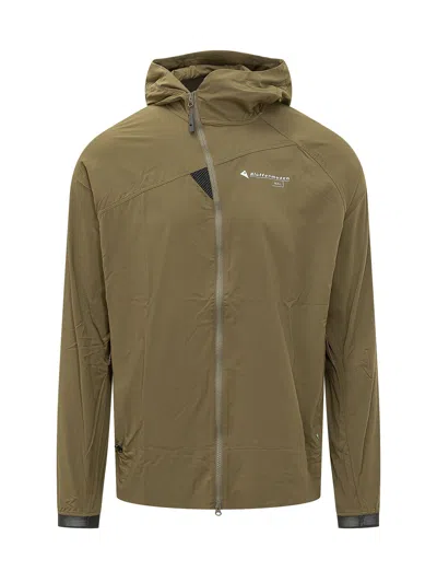 Klättermusen Klattermusen Lightweight Zip-front Jacket With Hood In Olive
