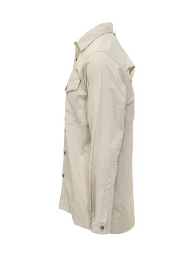 Klättermusen Klattermusen Long Sleeve Shirt With Pockets And Buttons In Silver Creme