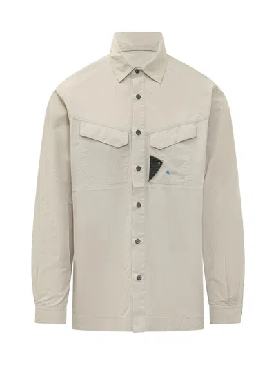 Klättermusen Klattermusen Long Sleeve Shirt With Pockets And Buttons In Silver Creme