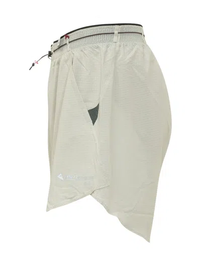 Klättermusen Klattermusen Technical Mini Shorts With Drawstring Waist In Cristal Green