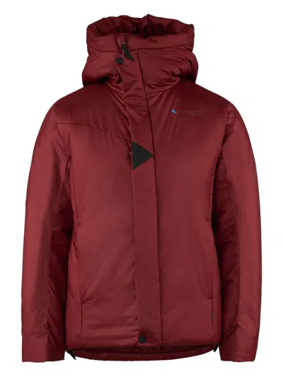 Klättermusen Lödyn Hooded Jacket In Burgundy