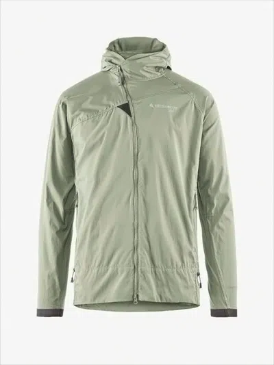 Klättermusen Lightweight Sage Green Jacket With Streamlined Silhouette