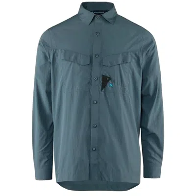 Klättermusen Long-sleeve Klattermusen Shirt With Button-down Front In Gray