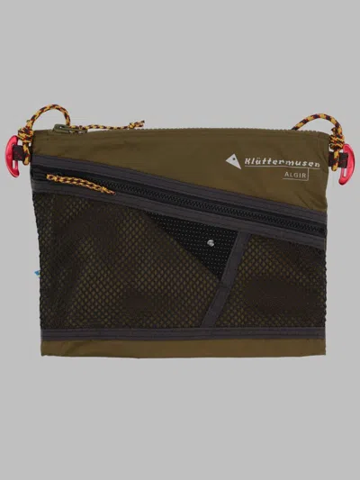 Klättermusen Medium Crossbody Bag - 19 Cm X 25 Cm X 3 Cm In Military Green