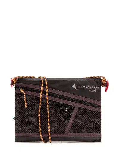 Klättermusen Mini Knitted Handbag In Raven