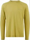 Klättermusen Minimalist Long-sleeve T-shirt With Crew Neckline And Raglan Sleeves In Green